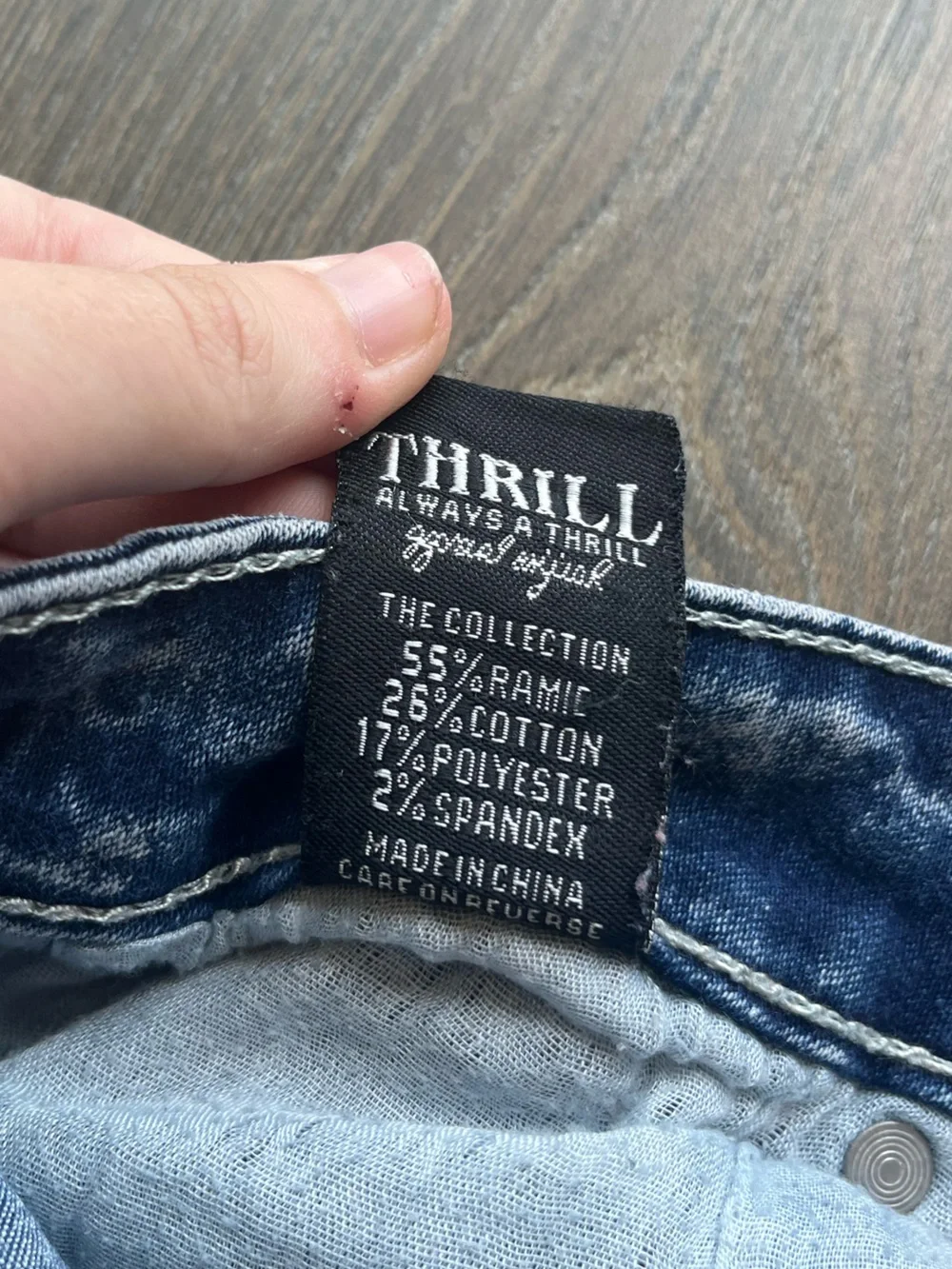 Thrill Distressed Denim Shorts